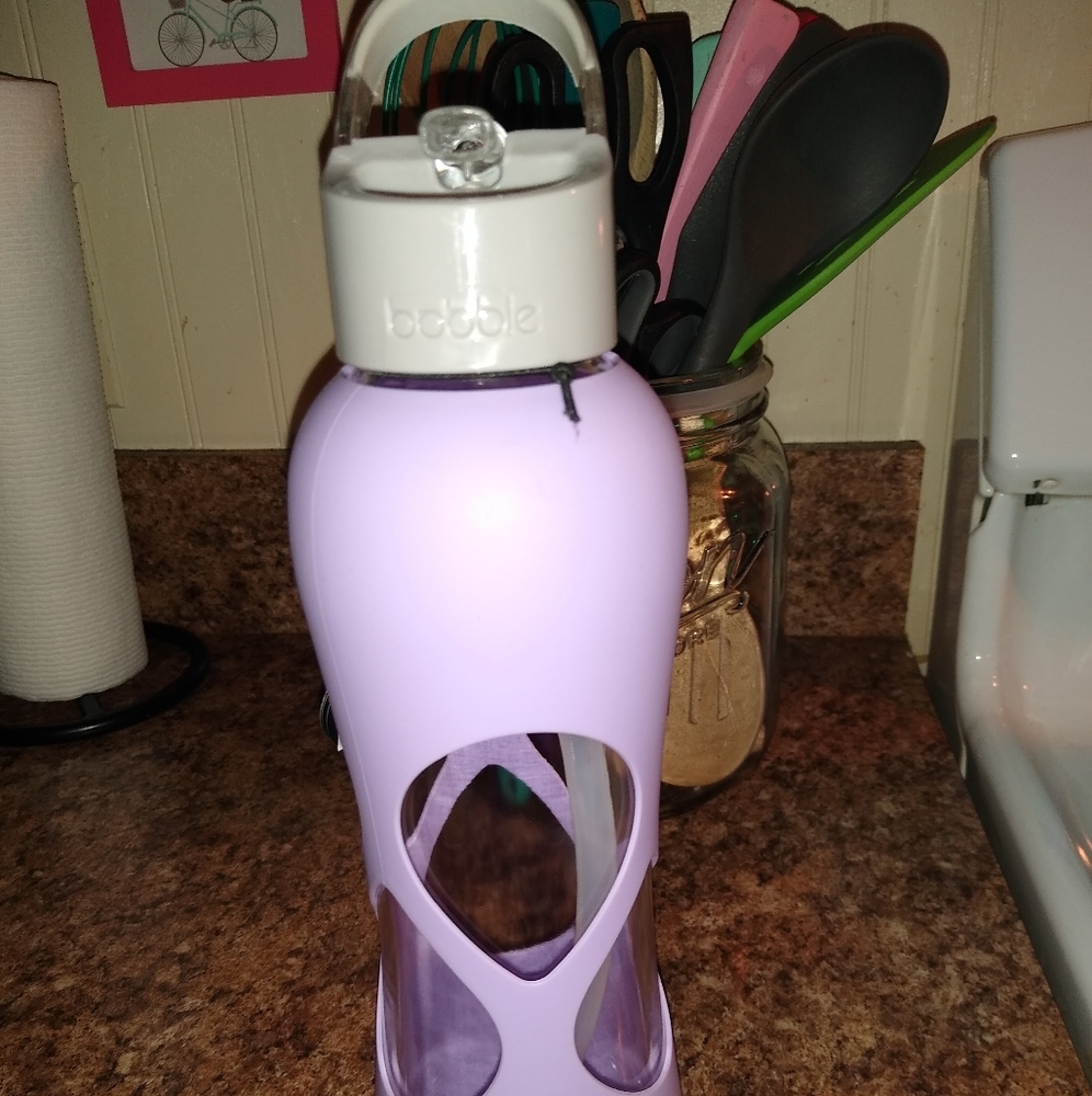 COPY - Babble glass water bottle hot or cold